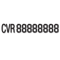 CVR nummer universal Sort, 1 stk