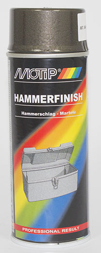 Motip Hammerlak spray, Grå, 400 ml