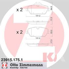 Bremseklodser Zimmermann 23915.175.1 1 sæt