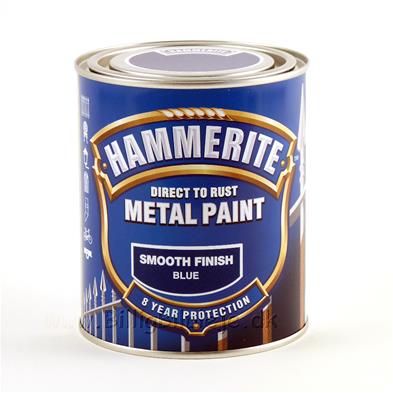 Hammerite Smooth Finish - Blå - 250 ml.