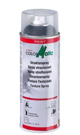 Color Matic Strukturspray lak sort, 400ml