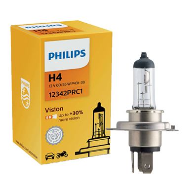 Philips Vision H4 + 30 lys