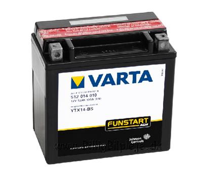VARTA Funstart AGM 12_Volt - 12 AH - 512014 / YTX14-BS