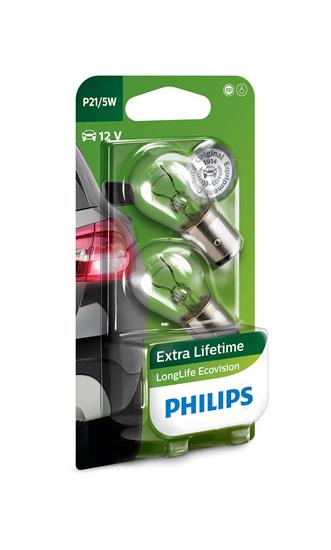 Philips EcoVision Long-life 21/5W (2 stk) (12499)