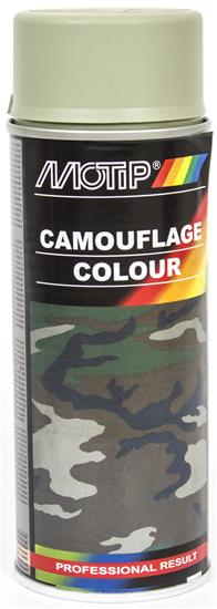 Camouflage Spray Maling Grå, 400 ml - Motip