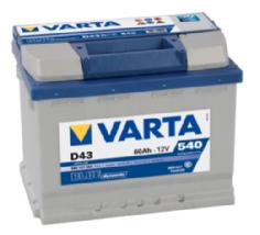 Bilbatteri Varta D43 60 amp (560 127 054 3132)