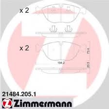 Bremseklodser Zimmermann 21484.205.1 1 sæt