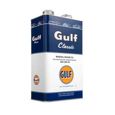 Gulf Classic motorolie 20W-50, 5 ltr