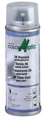 Color Matic 2K Klarlak Spray Satin Mat, 200 ml
