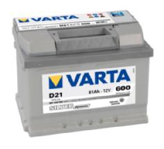 Bilbatteri Varta D21 61 amp (561 400 060 3162)