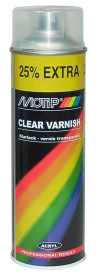 Klarlak Spray Motip, 500 ml.