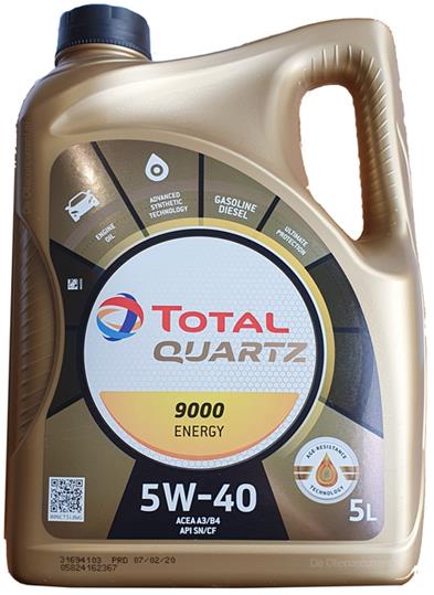 Total Quartz 9000 Energy 5W40 5 ltr