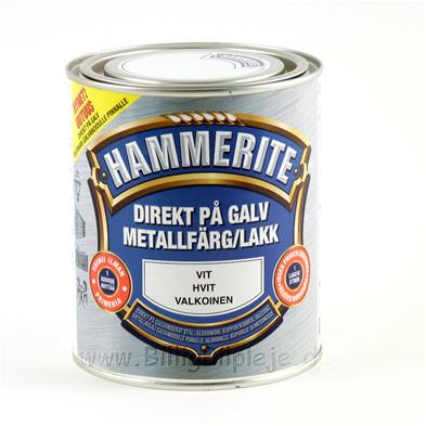 Hammerite Direkte På Galvaniseret - Hvid - 750 ml.