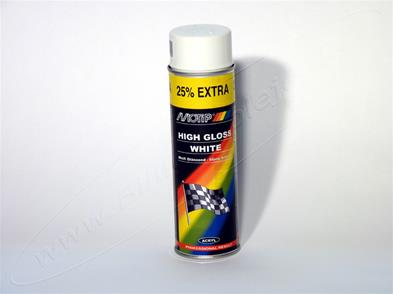Motip Standard Spraymaling Hvid Blank, 500 ml.