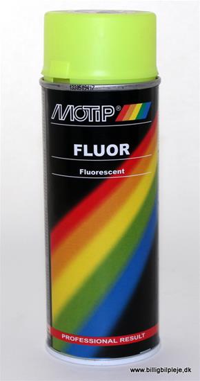 Selvlysende fluorescerende Maling Gul Motip,400 ml