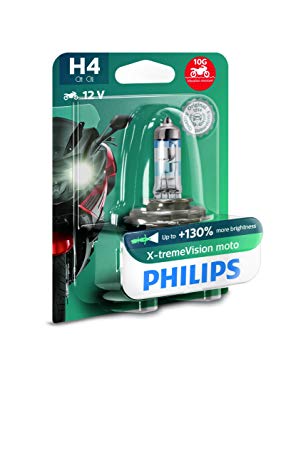 Philips X-Treme Vision Moto H4 +130% lys