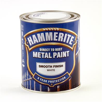 Hammerite Smooth Finish - Hvid - 250 ml.