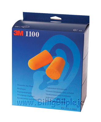 Ørepropper 3M model 1100 Soft, 200 par.