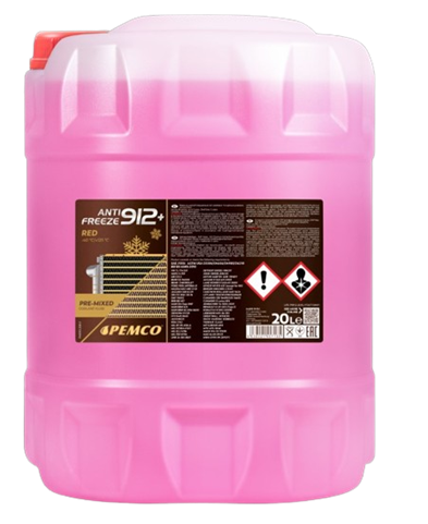 Kølervæske (AF12+) Rød, 20 ltr
