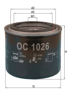 Mahle OC 1026 MC HiFlo HF 202
