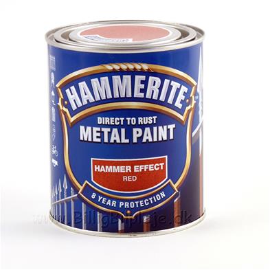 Hammerite Hammerlak Rød - 250 ml.