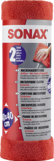 SONAX Microfiberklud Udvendig, 2 stk