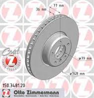 Bremseskive Zimmermann, 150.3481.20, 1 sæt