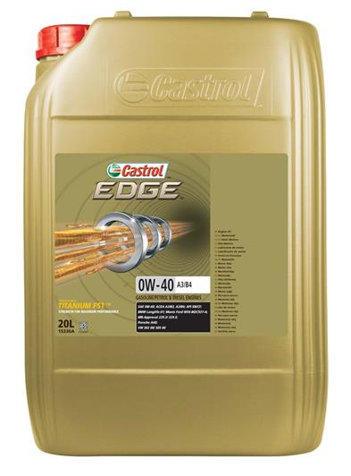 Motorolie Castrol Edge Titanium (FST) 0W40 A3/B4 20 ltr