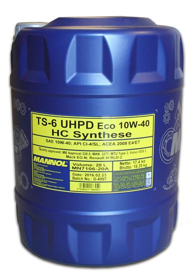 MANNOL 10W-40 TS-6 UHPD ECO