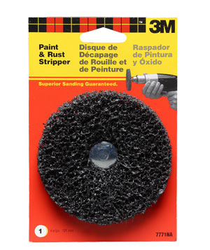 Rustfjerner 150 mm x 8 mm aksel, 1 stk