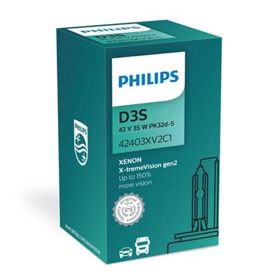 Philips Xenon D3S X-tremevision gen2 +150% lys