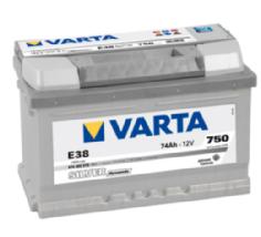 Bilbatteri Varta E38 74 amp (574 402 075 3162)