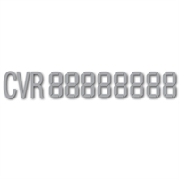 CVR nummer universal Sølv, 1 stk