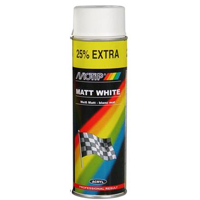 Motip Standard Spraymaling Hvid mat, 500 ml.