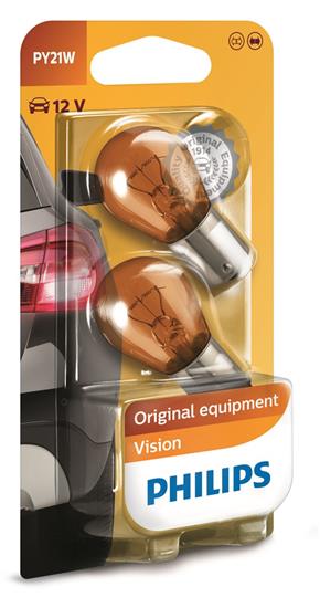 Philips Vision Orange PY21W (2 stk) (12496)