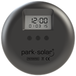 Park Solar Elektronisk P-Skive. - Sort